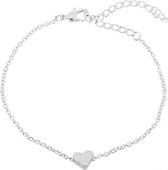 Bracelet Collection Bijoux 24/7 Cœur - Minimaliste - Femme - Argenté - 16 cm