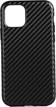 Carbon Fiber TPU beschermhoes voor iPhone 11 Pro (zwart)
