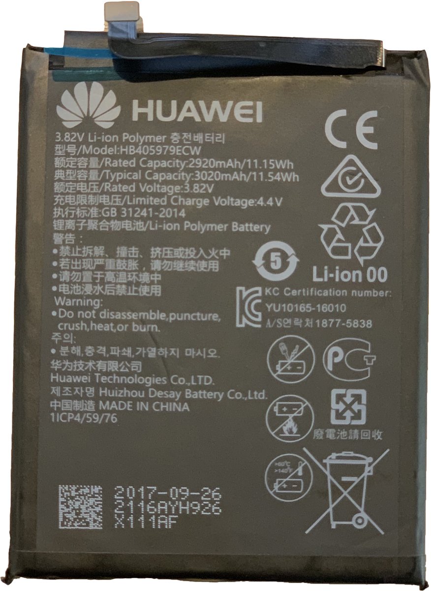 Batterie Neuve Compatible Huawei Y6 2019 Et Honor 6A - HB405979ECW - Modèle #A65