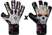 Elite Calaca + Calavera Keepershandschoenen - Maat 9 (+ naambedrukking) - keeper - goalkeeper - voetbalhandschoenen - voetbal keeperhandschoenen