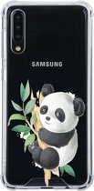 Samsung Galaxy A50 / A50S / A30S Transparant siliconen hoesje (Panda)