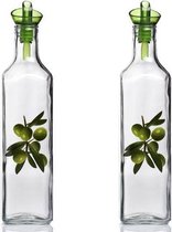 Homemade Olie- en Azijnset - Glas - 2st - 500ml