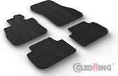 Gledring Rubbermatten passend voor BMW 1-Serie (F40) HB 9/2019- (T profiel 4-delig + montageclips)