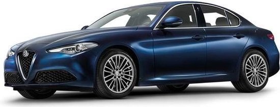 Modelauto Alfa Romeo Giulia blauw 1:24 speelgoed auto Modelauto Alfa Romeo Giulia 1:24 speelgoed auto