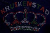 Niiniix Kruikenstad Luxe kroon met tekst Kruikenstad strass embleem Carnaval in Tilburg