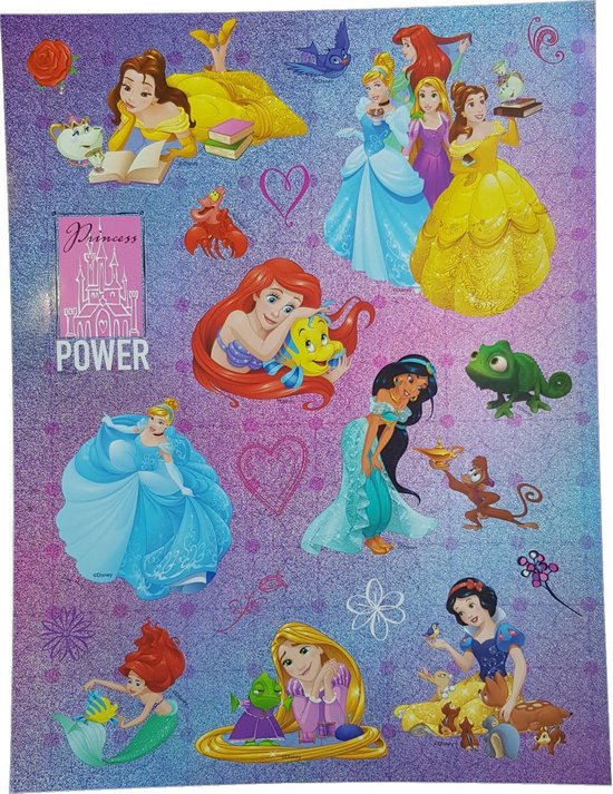 meer referentie bom Glitter stickers Disney Prinsessen | bol.com