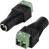 5.5mm x 2.1mm DC Power Female Jack to 2 Conductor schroeven Down Connector voor LED licht Controller