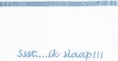 Laken 75 x 100 - Silverblue - Ssst....ik slaap - Briljant Baby