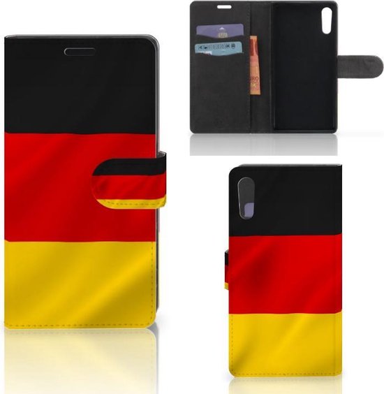 Leather Wallet Case For Sony Xperia XZ Premium - Flip Cover With Card Slots & Magnetic Closure