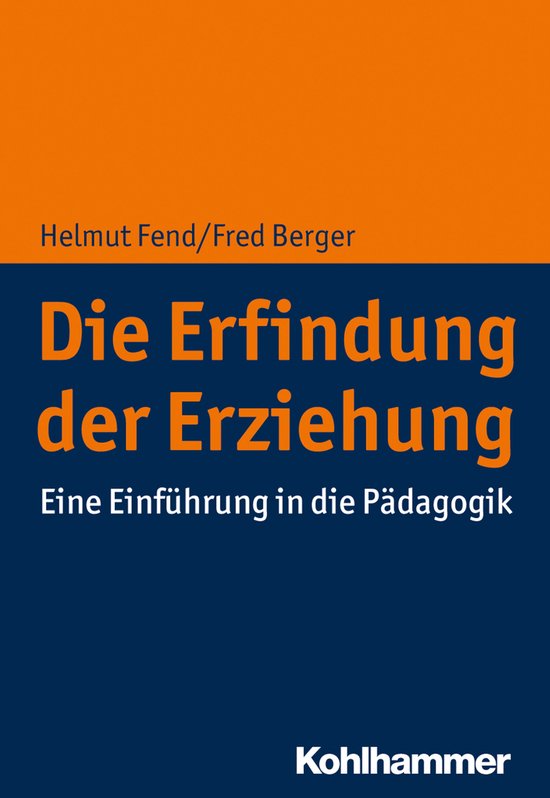 Die Erfindung der Erziehung - cover