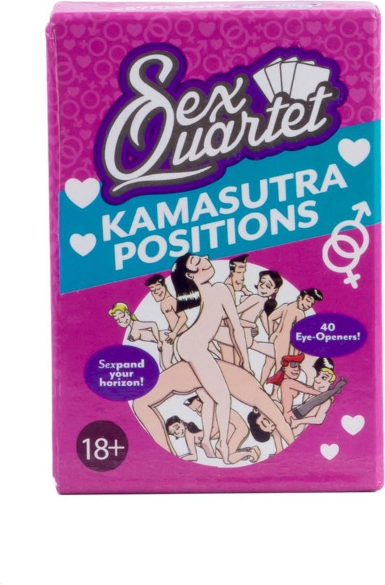 SexQuartet Kwartetspel Kamasutra posities Erotisch Spel - Roze - SexQuartet