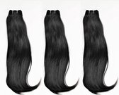 India Weave Hair Virgin Human Hair 3x16" hair weft natural brown black