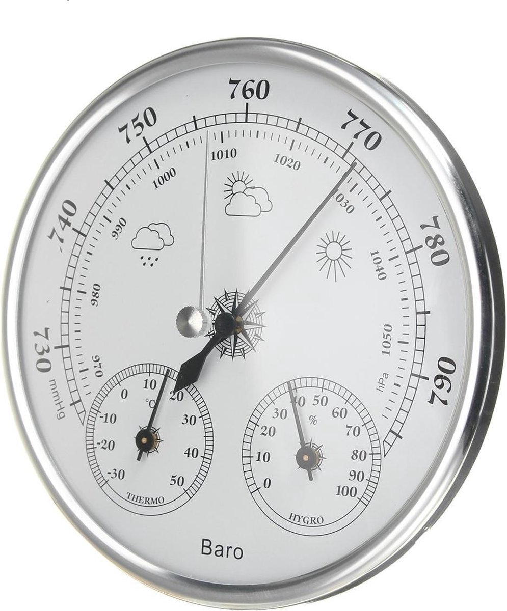 130mm 970 1040hPa muur opknoping weerstation thermometer barometer