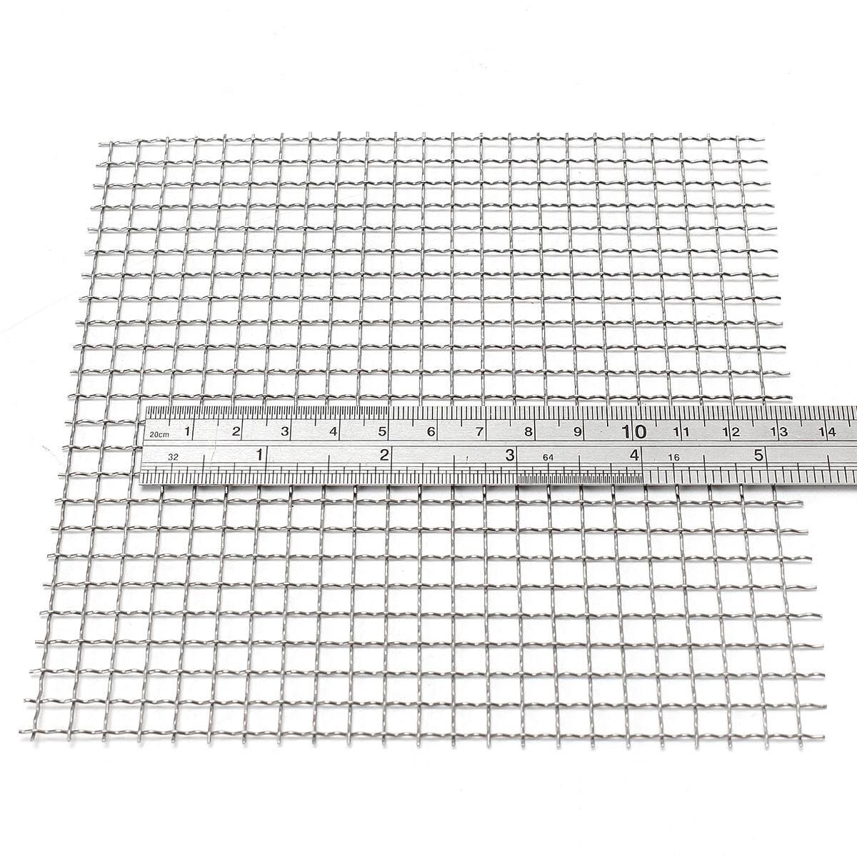 304 roestvrij staal 60 Mesh geweven gaas scherm voor ventilatieopeningen, kasten, huis, keuken, tuin fijn gaas (1x16m