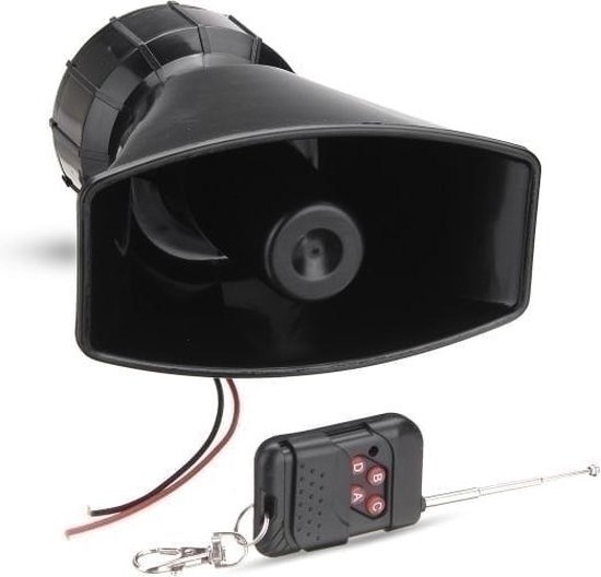 100W 12V Boot Warning Alarm 7 Sound Loud Car Draadloos Fire Horn