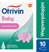 Otrivin Baby Wegwerpdopjes bij Otrivin Baby Aspirator neusreiniger 10 Stuks