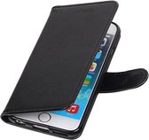 iPhone 6 / 6S hoesje - Zwart - Bookcase iPhone 6 / 6S - Flipcase - Telefoonhoesje iphone 6 - walletcase - pasjes