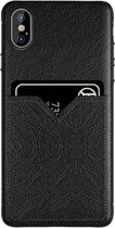 Card Case voor Apple iPhone XR | Zwart | PU Leren Back Cover | Wallet | Pasjeshouder