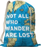 'Not all who wander are lost' - Reis Waszak - Reis Quote - Voor Op Reis / Reizen / Vakantie - Vuile Was