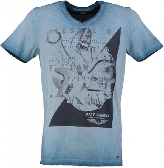 Pme legend blauw slim fit t-shirt - Maat M | bol.com