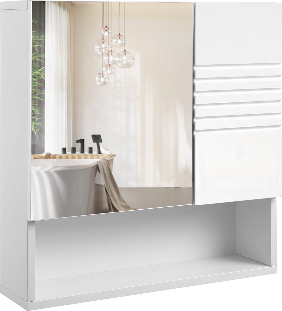 Armoire de toilette Vasagle - Meubles de salle de bain avec miroir et  étagères | bol.com