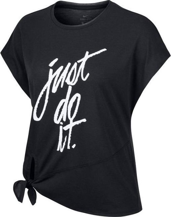 regeling Afhankelijkheid Kleren Nike Dry Side shirt dames zwart/wit " | bol.com