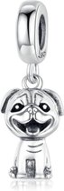 Zilveren hangende bedel Hond Bako