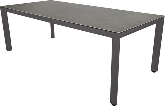 Normaal gesproken handelaar Gebeurt Outdoor Living tuintafel Mojito Ceramic 220 x 100 cm - antraciet | bol.com