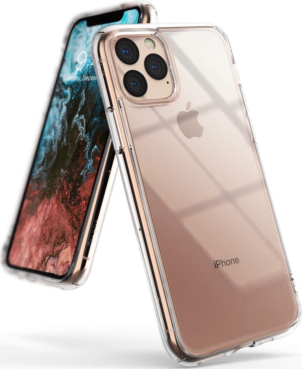HB Hoesje Geschikt voor Apple iPhone 11 Pro Max - Transparant - Siliconen Back Cover