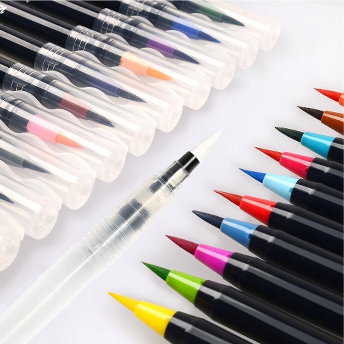 Set stiften penseelstiften - brush pennen | bol.com