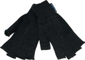P&T Dames Handschoenen Zonder Vinger Toppen - Zwart