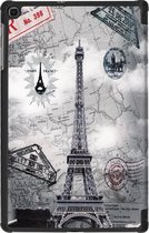 Samsung Galaxy Tab A 10.1 2019 Hoesje Book Case Hoes Cover Eiffeltoren