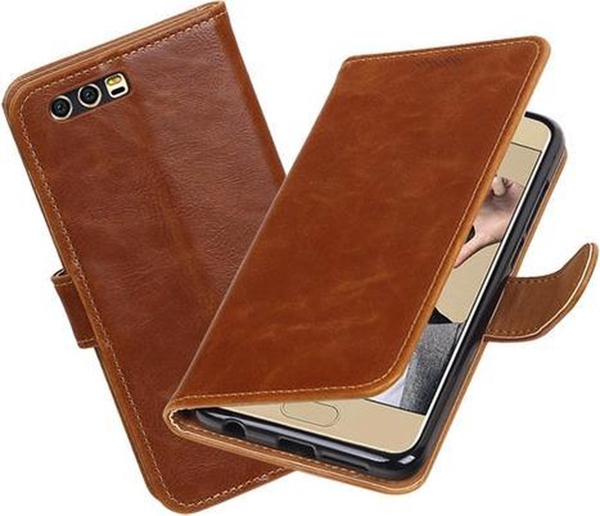 BestCases.nl Huawei Honor 9 Pull-Up booktype hoesje Bruin