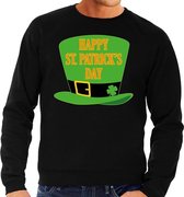 Happy St. Patricksday sweater zwart heren 2XL