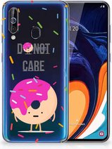 Geschikt voor Samsung Galaxy A60 Siliconen Case Donut Roze