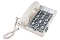Fysic - FX-3100 - Vaste telefoon - Grote toetsen - Goed zichtbaar - 3 directe snelkiestoetsen - Wit