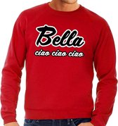 Rode Bella Ciao sweater voor heren XL