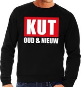 Foute jaarwisseling trui / sweater kut oud en nieuw zwart heren S (48)