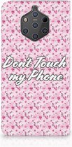 Nokia 9 PureView Uniek Standcase Hoesje Flowers Pink DTMP