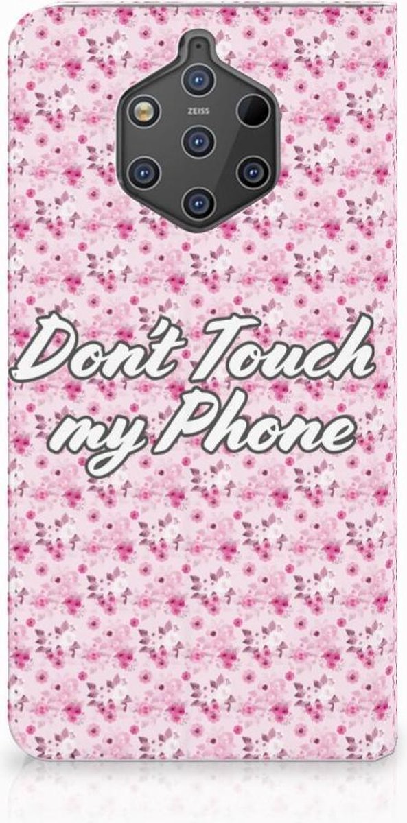 Standcase Hoesje voor Nokia 9 PureView Design Case Flowers Pink DTMP
