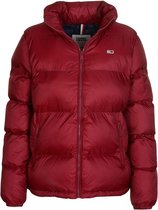 Tommy Hilfiger Tommy Jeans Classic Quilted Puffa Coat - bordeaux wijnrood  maat S -... | bol.com