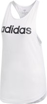 adidas W Essentials Linear Loose Tank Dames Sporttop - White/Black - Maat L