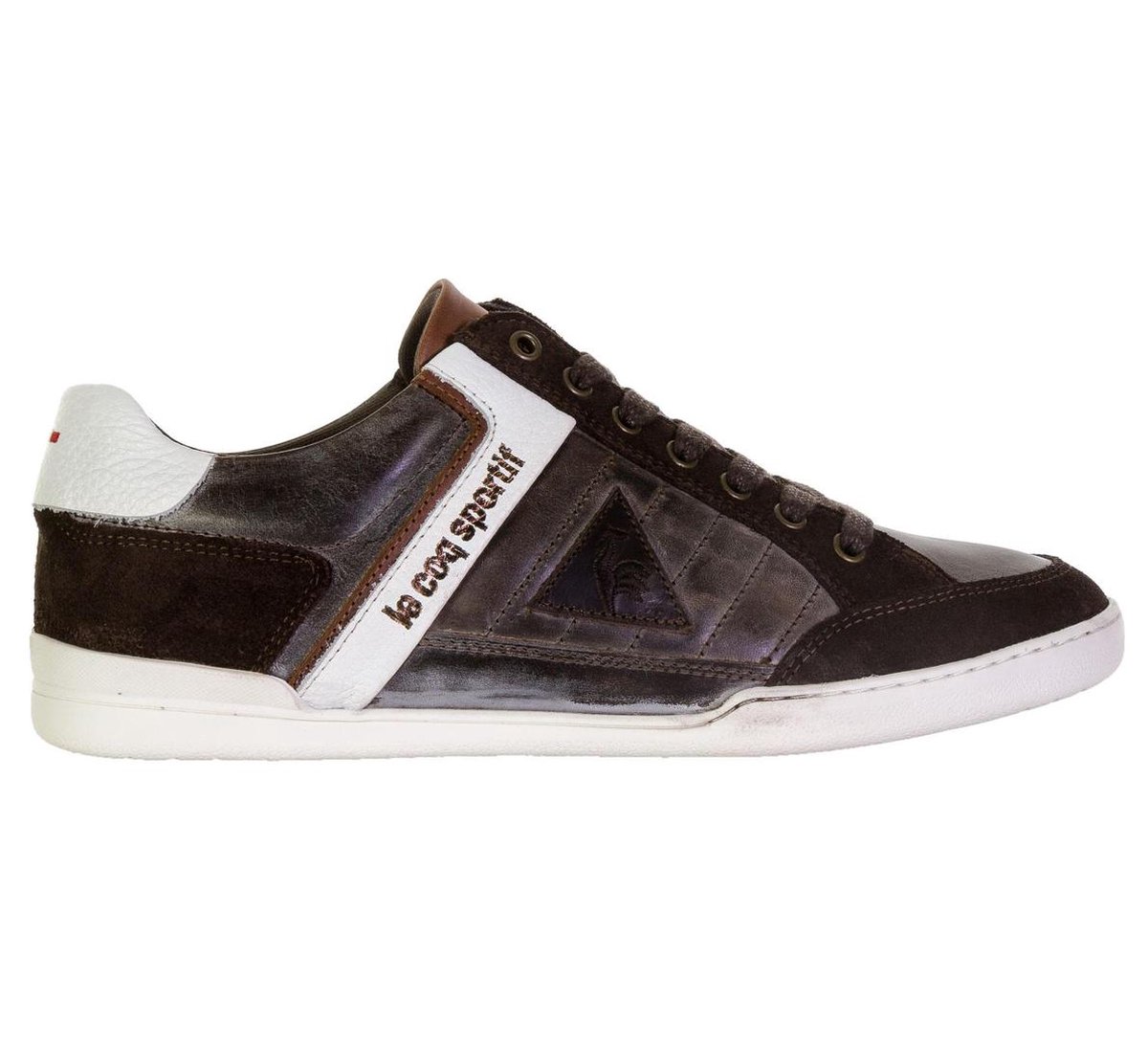 Le Coq Sportif Alsace Low Brushed Sportschoenen Maat 44 Mannen bruin wit bol