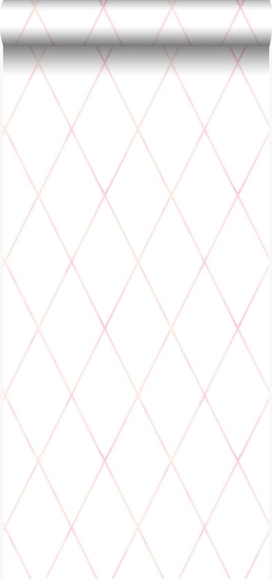 Origin behang wieberruit-motief poederroze en wit | 347493 | 53 x 1005 cm|