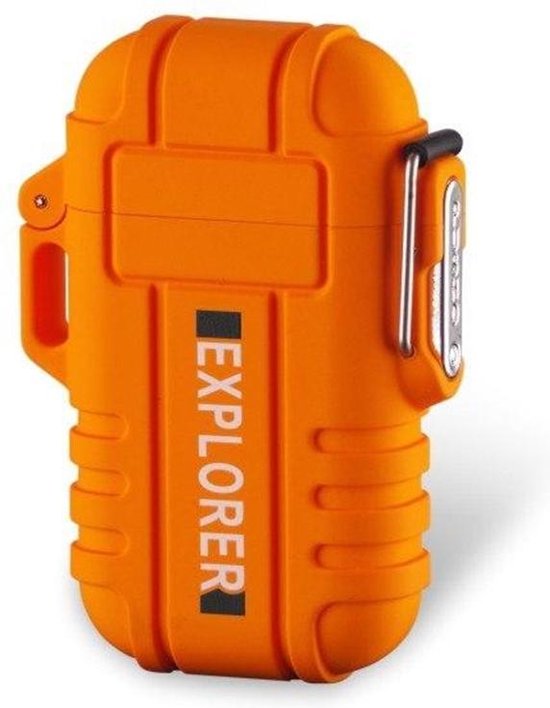 Plasma USB Aansteker Outdoor Waterdicht Oranje - JouwTech Oplaadbaare Torch  | bol.com