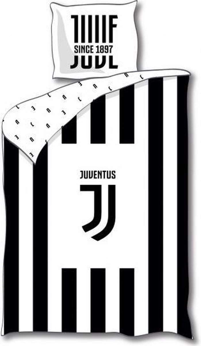 grip Implicaties Gevestigde theorie Juventus Logo - Dekbedovertrek - Eenpersoons - 140 x 200 cm - Zwart Wit |  bol.com