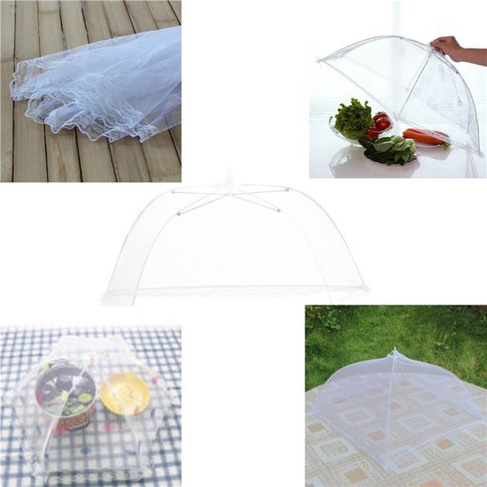 Vliegenkap Inklapbaar - Voedselkap Openklapbaar  - Tent - Inklapbaar Net - Insectennet - Bescherming van uw Voedsel - Diverse Kleuren - 30cm