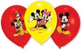 Amscan - 6 Latex Ballonnen Mickey Mouse 27,5 cm