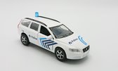 Kids Globe Auto pb politie Volvo V70 + licht/geluid: 12 cm