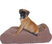 Dog's Companion Hondenkussen Velours - XXL - 140 x 90 cm - Mokka chenille velvet